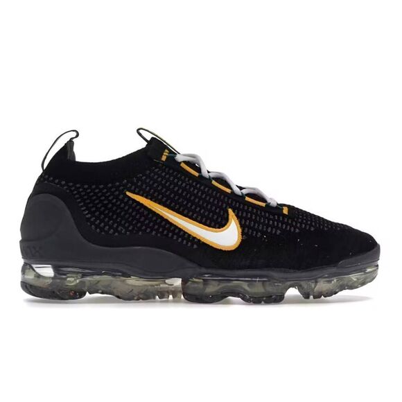 NIKE Air VaporMax 2021 FK \'Black University Gold\' Running Shoes Size 10 main image 4